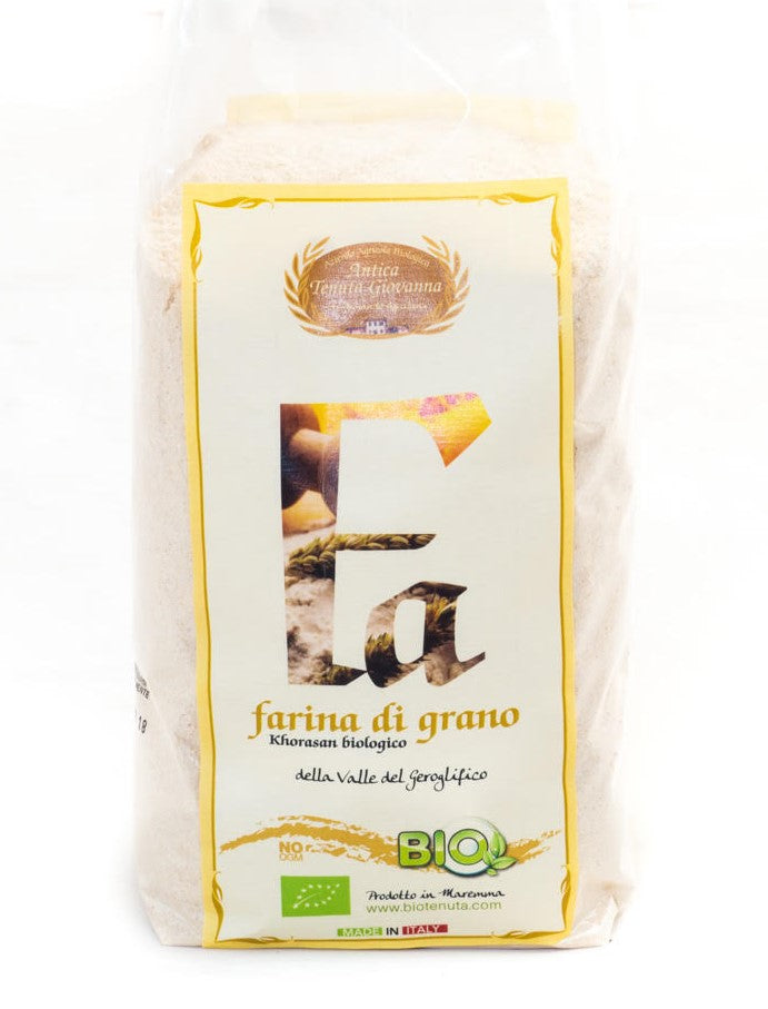 Farina Khorasan macinata a pietra grano antico bio 1 kg