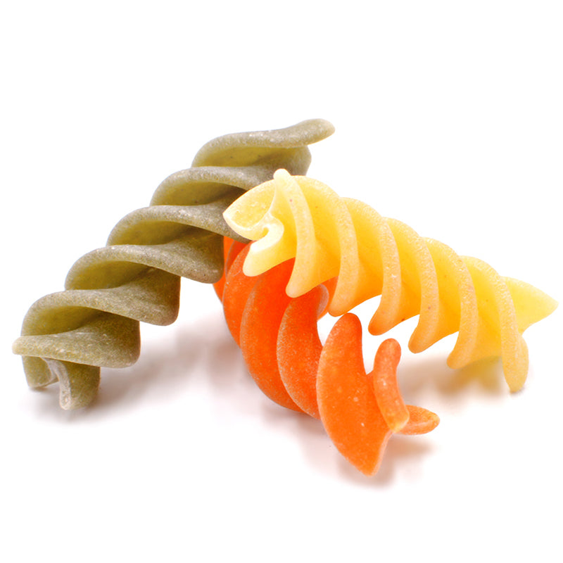 Iris Bio tricolour fusilli organic durum wheat semolina