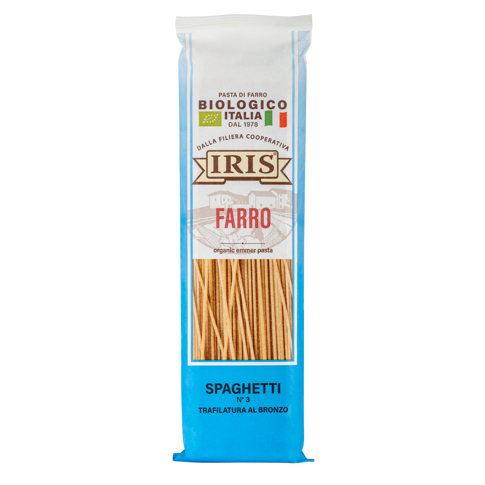IRIS Bio Semi-wholemeal spelt spaghetti