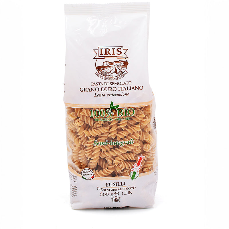 IRIS Bio Fusilli made from semi-wholegrain durum wheat semolina