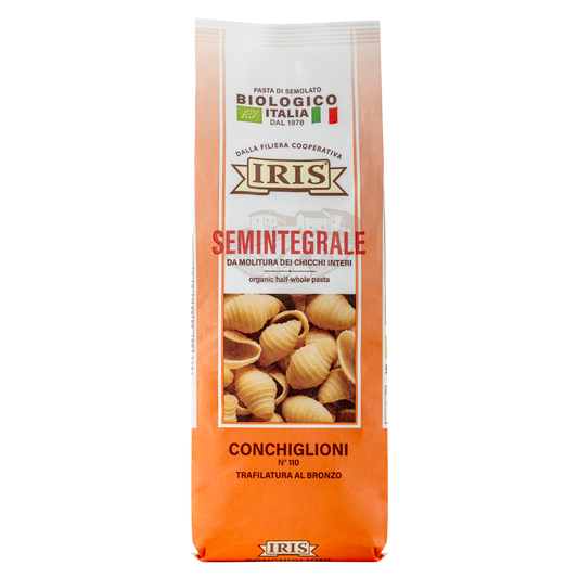 IRIS Bio Conchiglioni semi-wholewheat durum wheat semolina