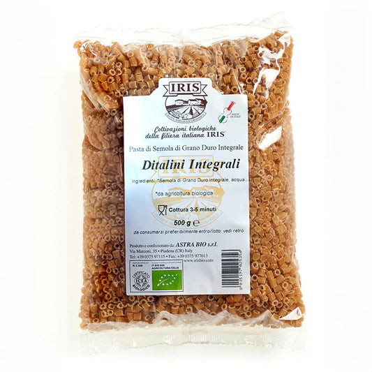 IRIS Bio Ditalini wholewheat durum wheat semolina