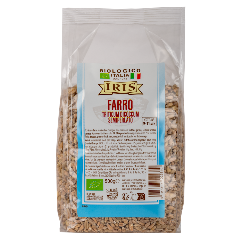 IRIS Bio semi-pearled spelt 500 g