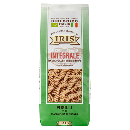 IRIS Bio Fusilli made from organic wholewheat durum wheat semolina