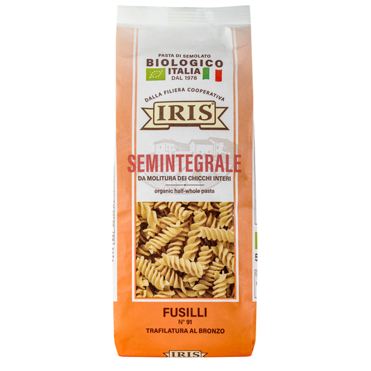 IRIS Bio Fusilli made from semi-wholegrain durum wheat semolina