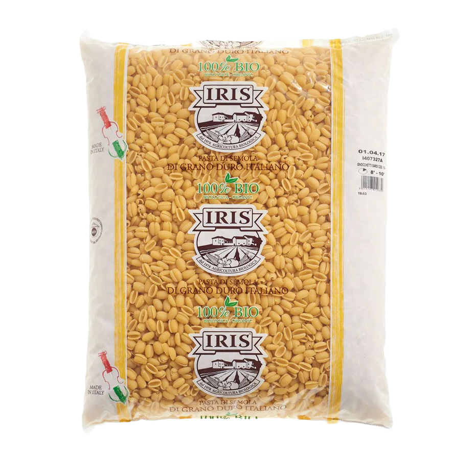Gnocchetti sardi di semola bio IRIS 5 kg