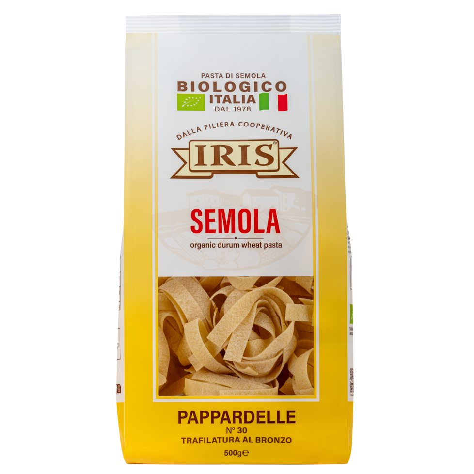 IRIS Bio Pappardelle nests made from durum wheat semolina