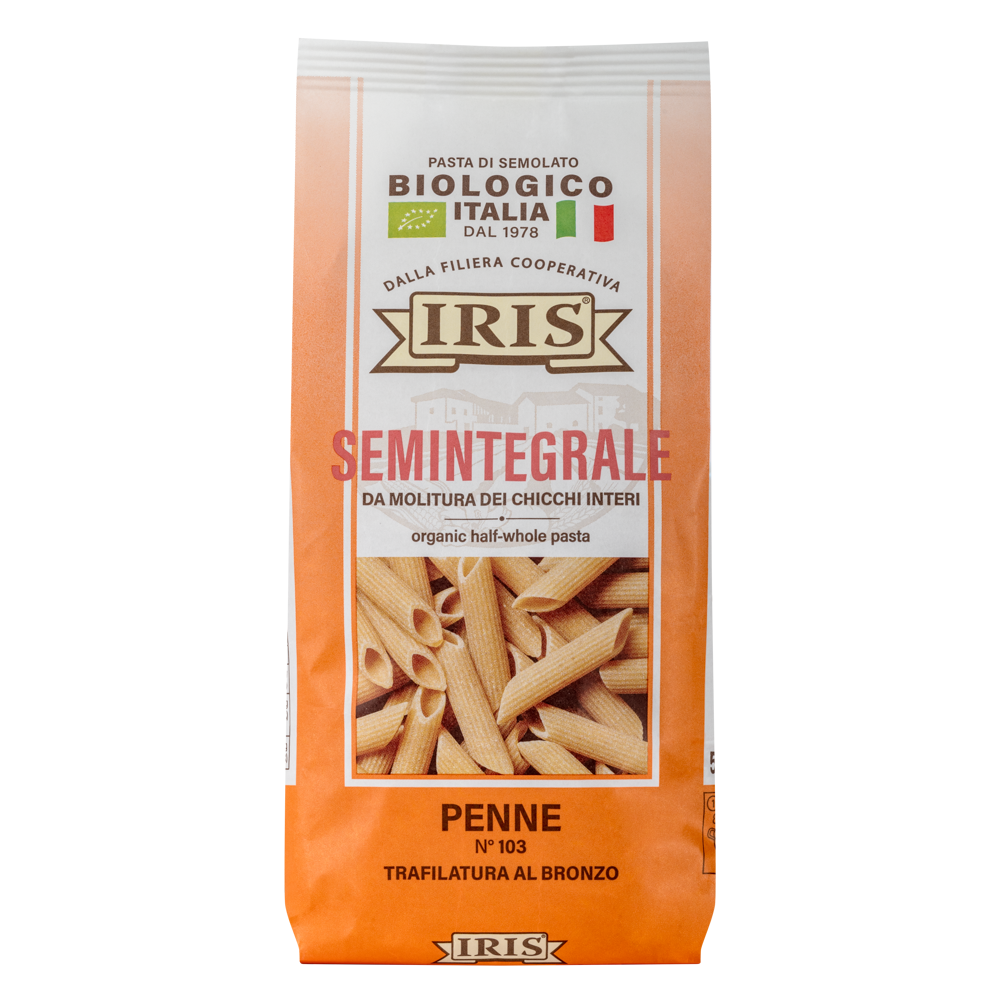 Penne semola semi integrale IRIS Bio