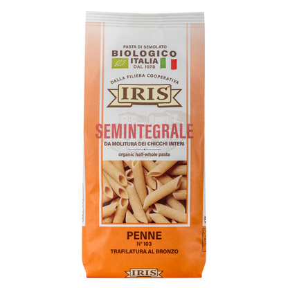 Penne semola semi integrale IRIS Bio