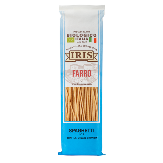 IRIS Bio Semi-wholemeal spelt spaghetti