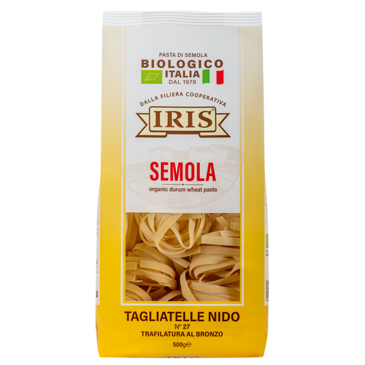 IRIS Bio Tagliatelle nests made from organic durum wheat semolina
