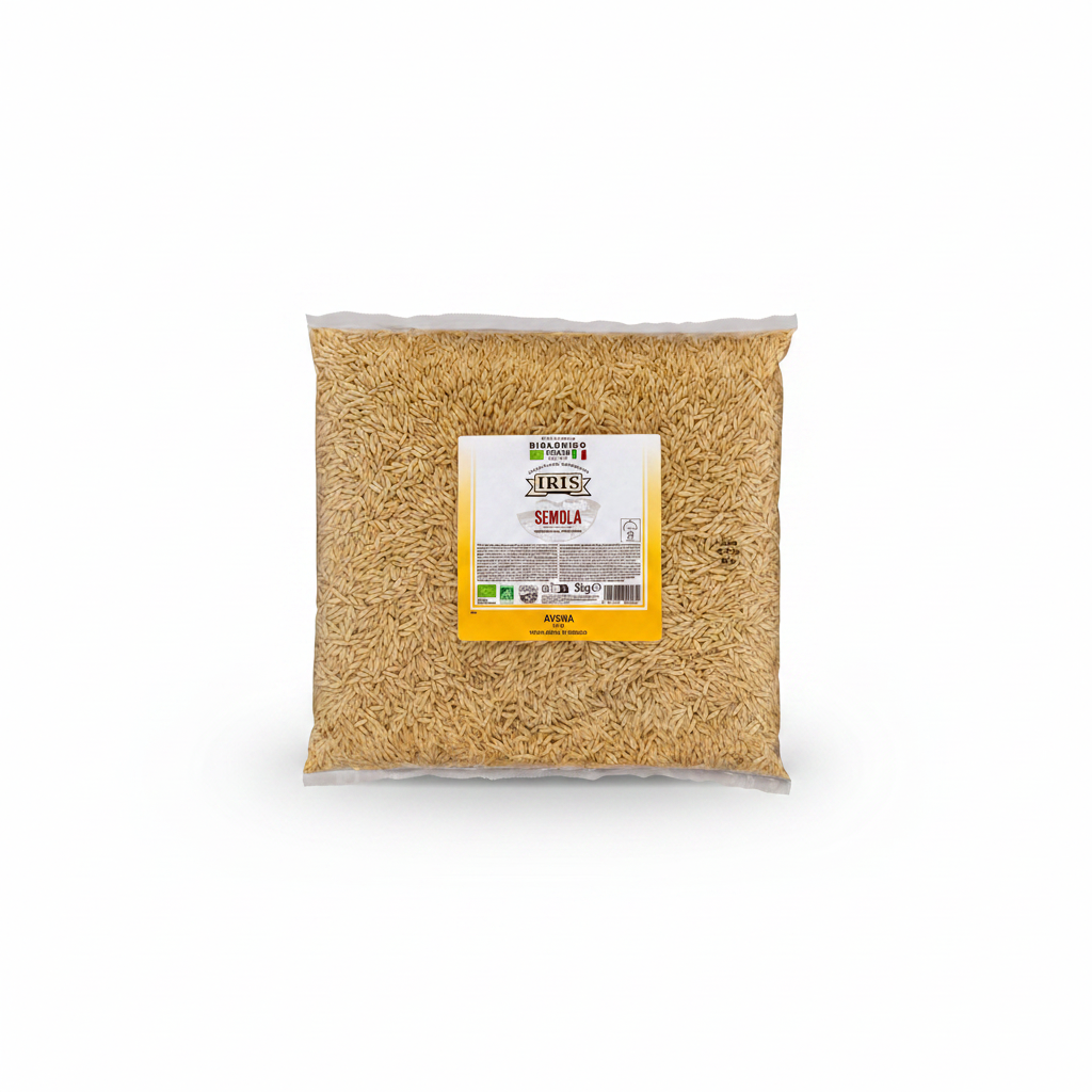 Avena semola bio IRIS 3kg - sfondo bianco quadrato