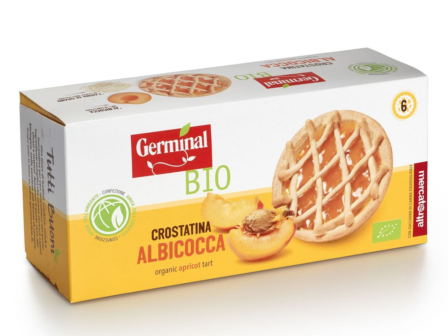 Crostatina Albicocca 6 pz "Equosolidale"