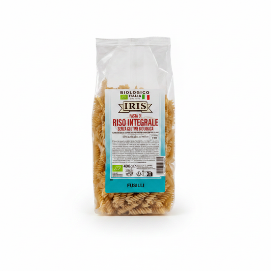 Fusilli 100% Riso IRIS senza glutine - sfondo bianco quadrato