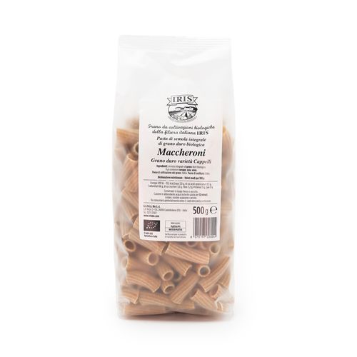 IRIS Bio half-Penne made from CAPPELLI durum wheat wholemeal semolina