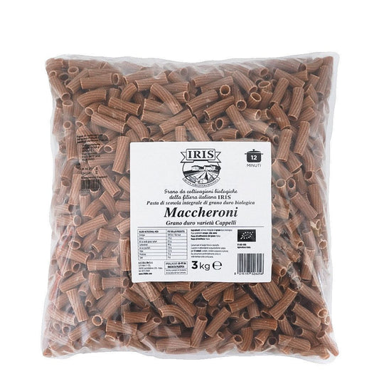 IRIS Bio half-Penne made from CAPPELLI durum wheat wholemeal semolina