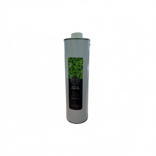 Olio extravergine di oliva biologico 1 litro - sfondo bianco quadrato