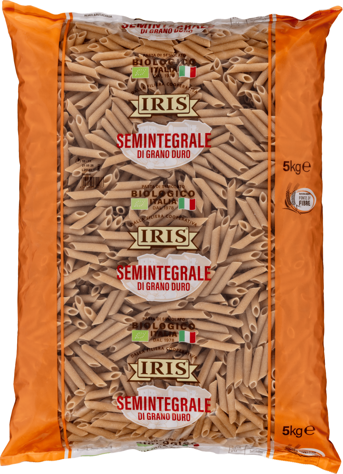 Penne semola semi integrale IRIS Bio 5 kg