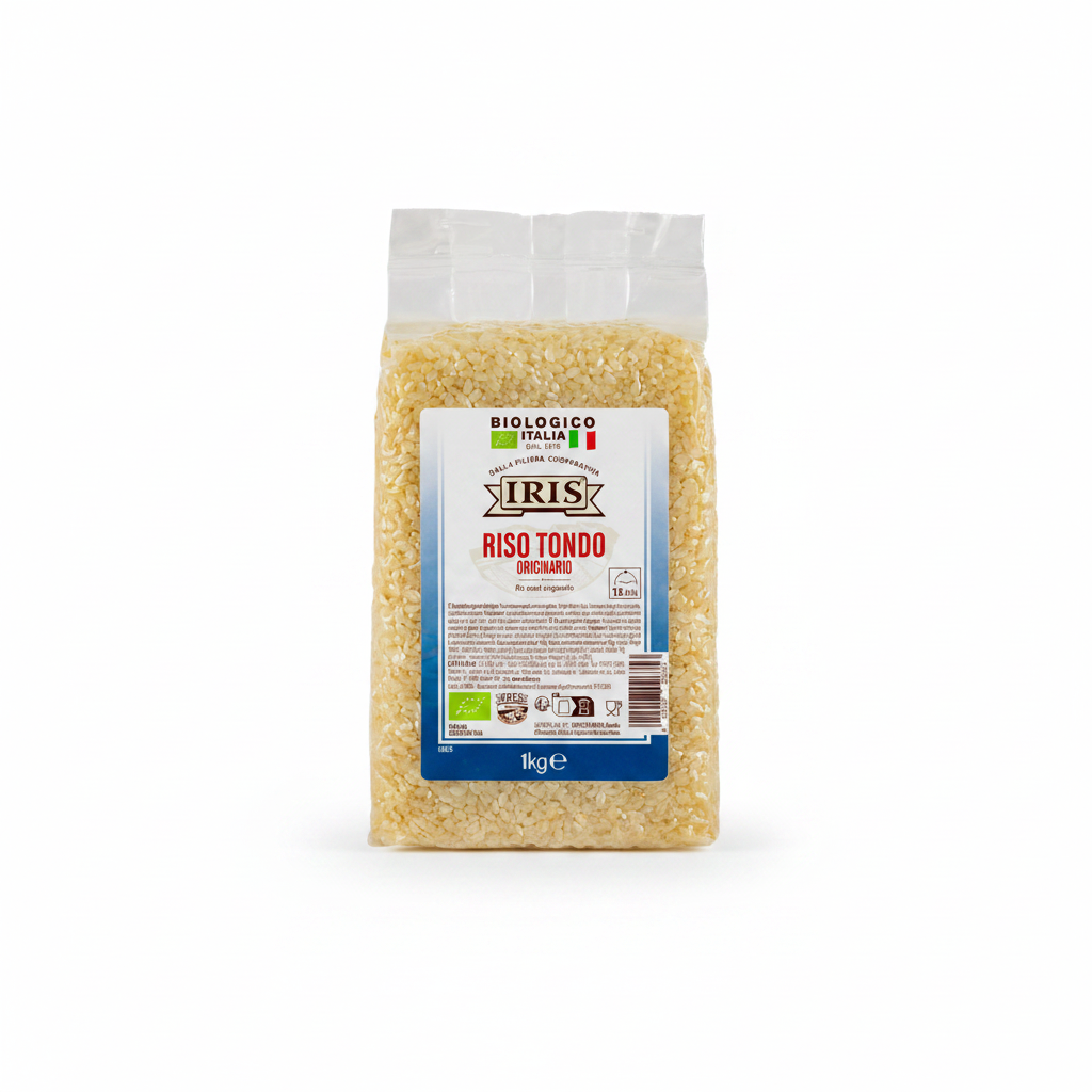 RISO TONDO Originario 1kg bio - sfondo bianco quadrato