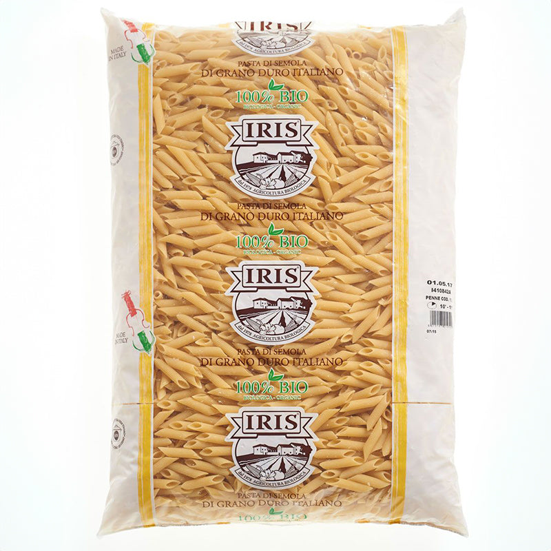 IRIS Bio Penne made from organic durum wheat semolina